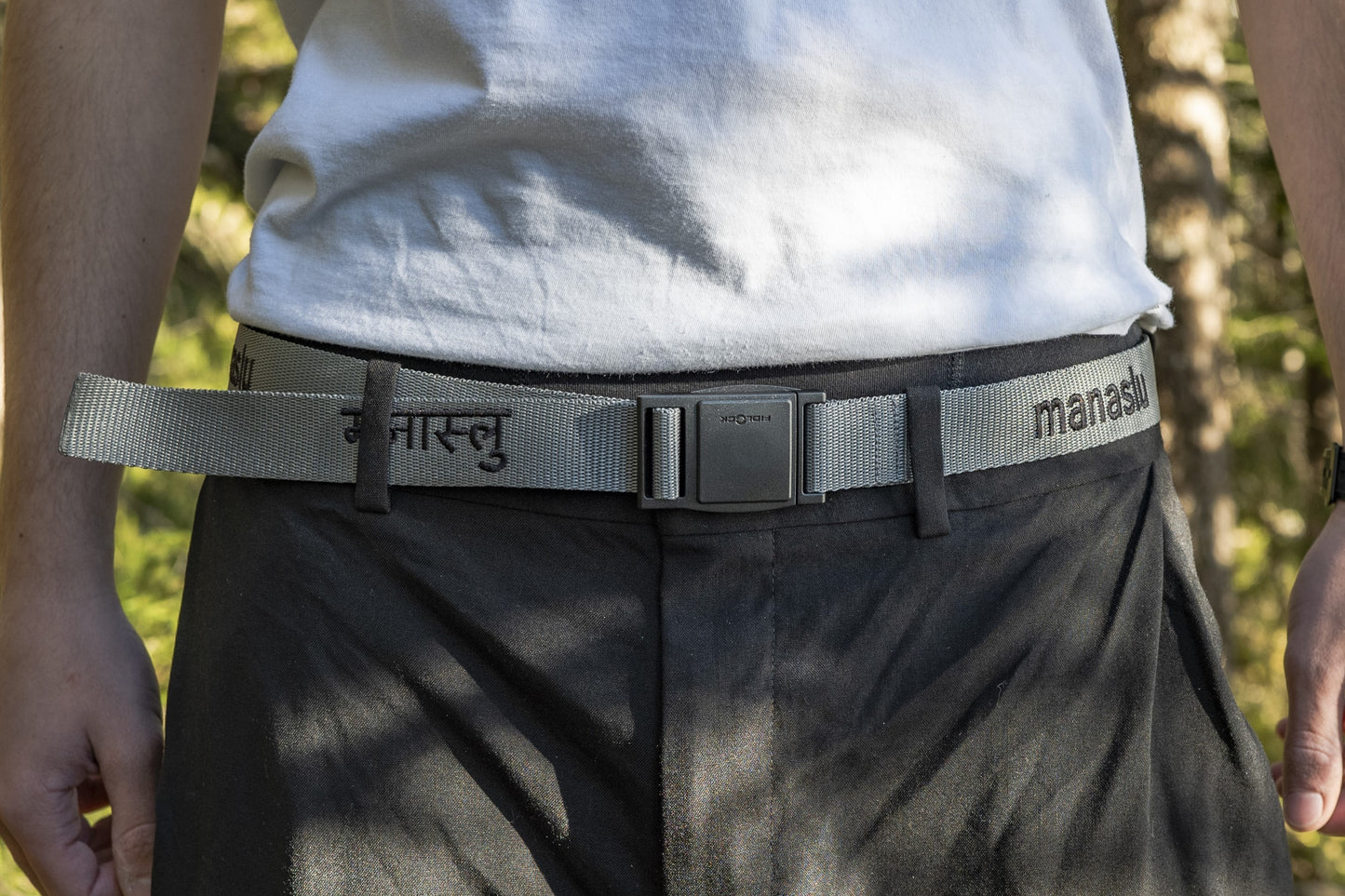 manaslu मनास्लु belt grey/black