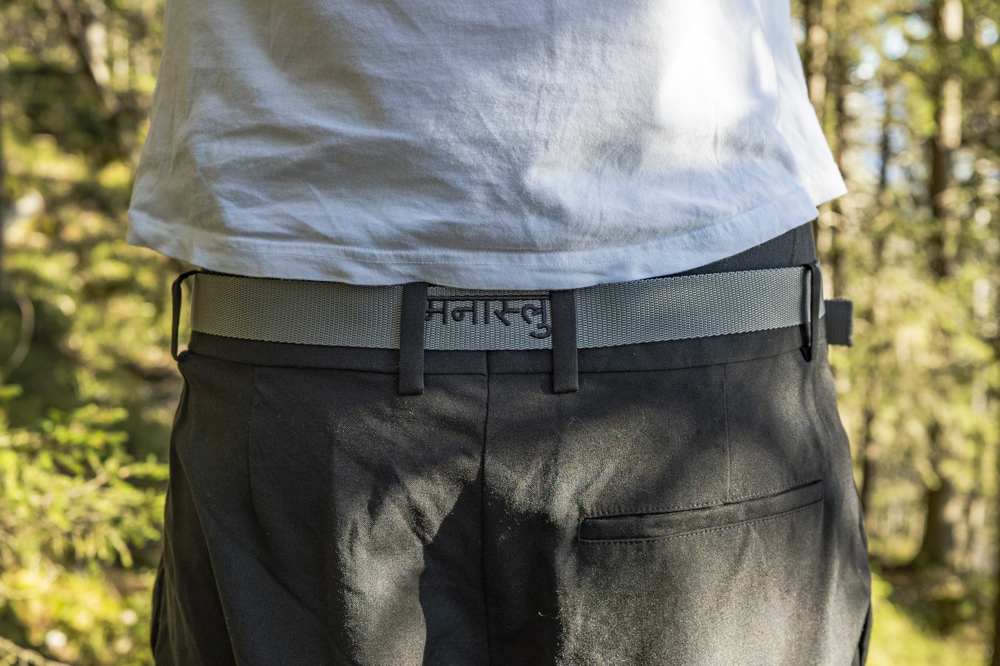 manaslu मनास्लु belt grey/black