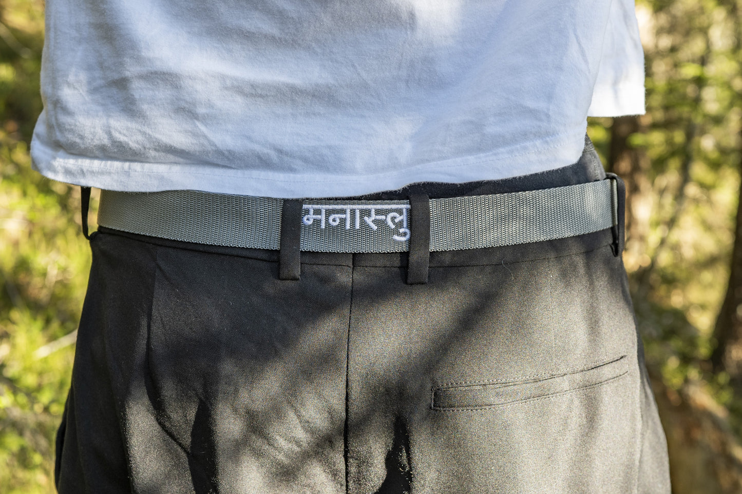 manaslu मनास्लु belt grey/white