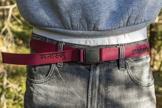 manaslu मनास्लु belt claret/black